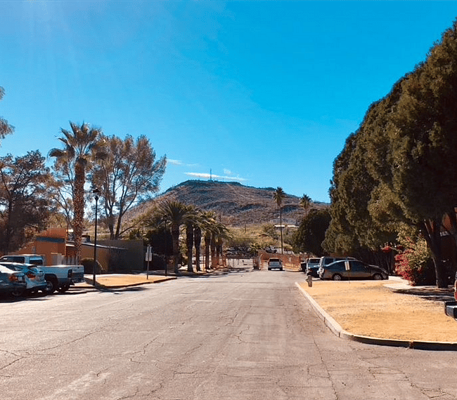 Easy access to the popular Tumamoc Hill.