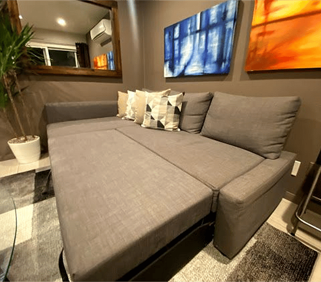 Living room with sleeper sofa!