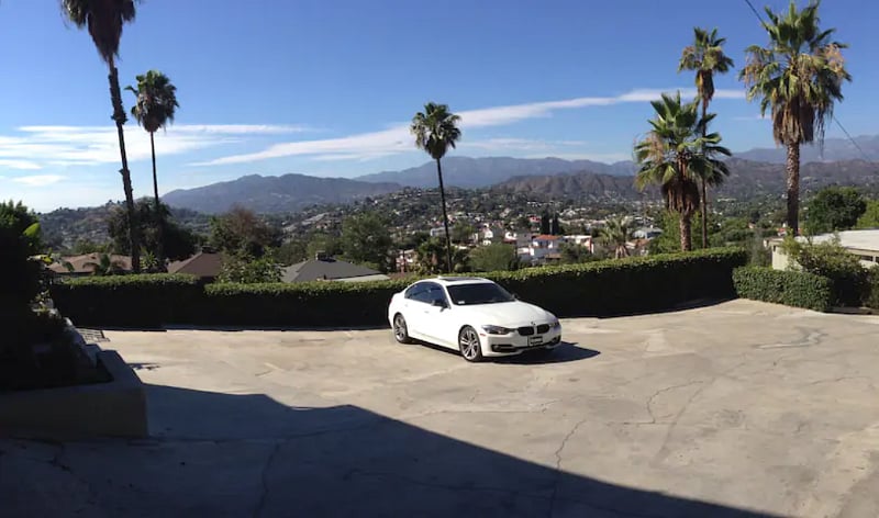 Private parking with a view!
