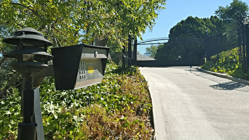 Exclusive, gated entrance