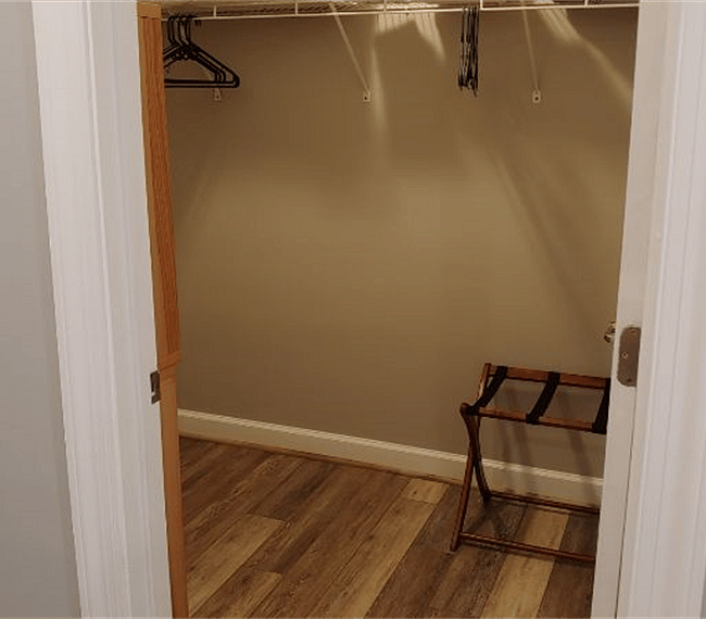 Bedroom walk-in closet