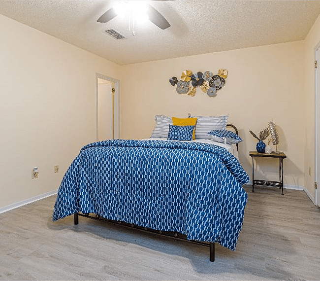 Spacious and bright bedroom