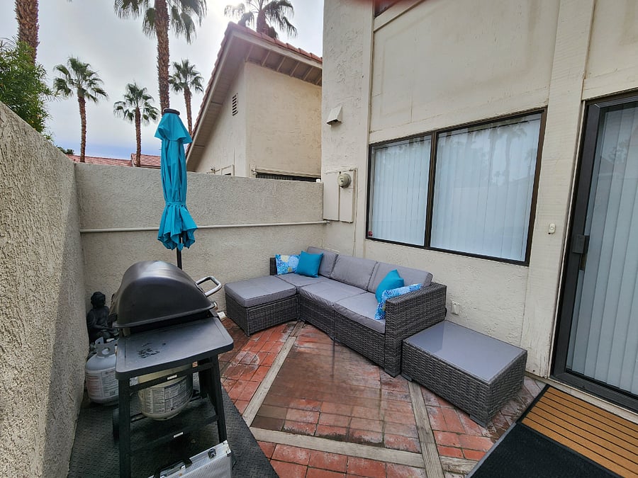 We have recently replaced the brick with a concrete patio!