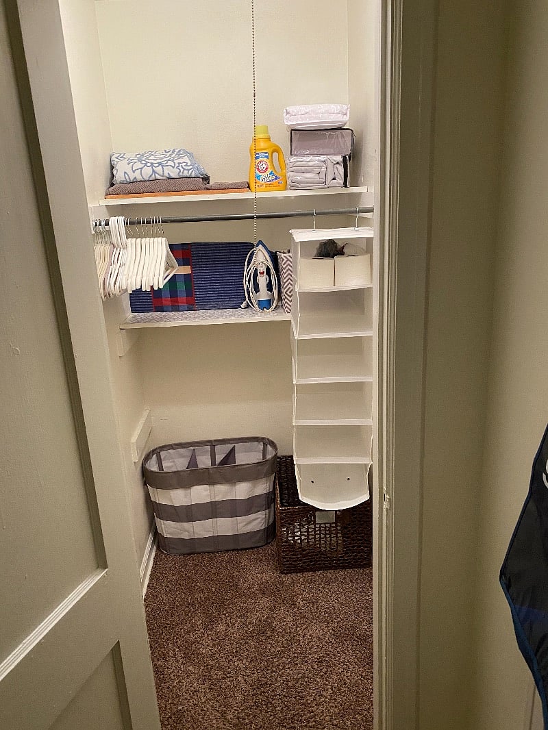 Nice linens and blankets, iron and board, clothes steamer, hair dryer...first few days' TP etc too.