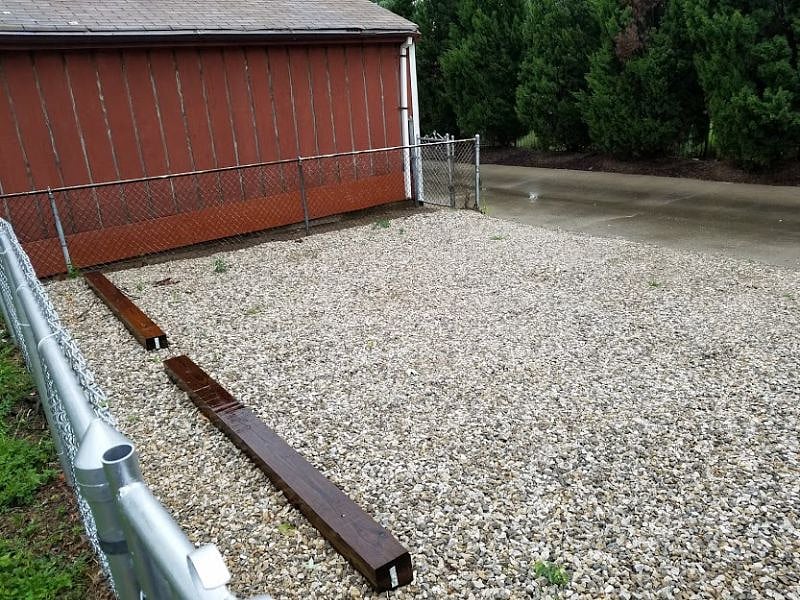 Parking area - will fit 2 large cars/SUVs