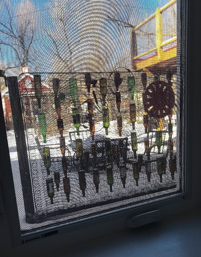 The winter view of from your dining room window.