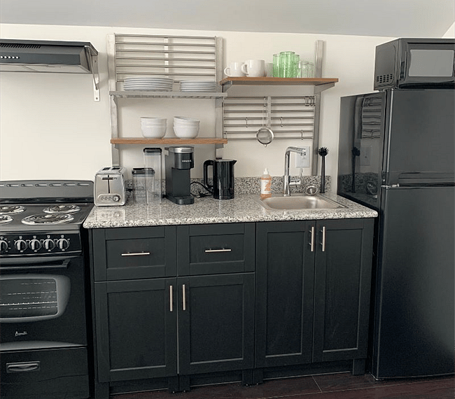 Fully stocked kitchen with updated appliances
