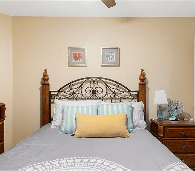 Third bedroom with queen sized bed