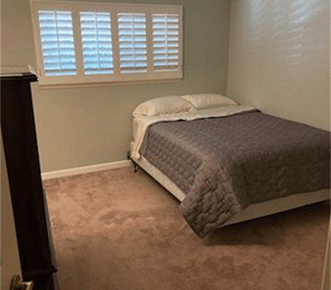 Spacious and bright bedroom