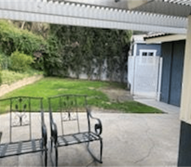 Spacious patio