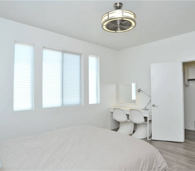 Large walk-in closet in the bedroom.