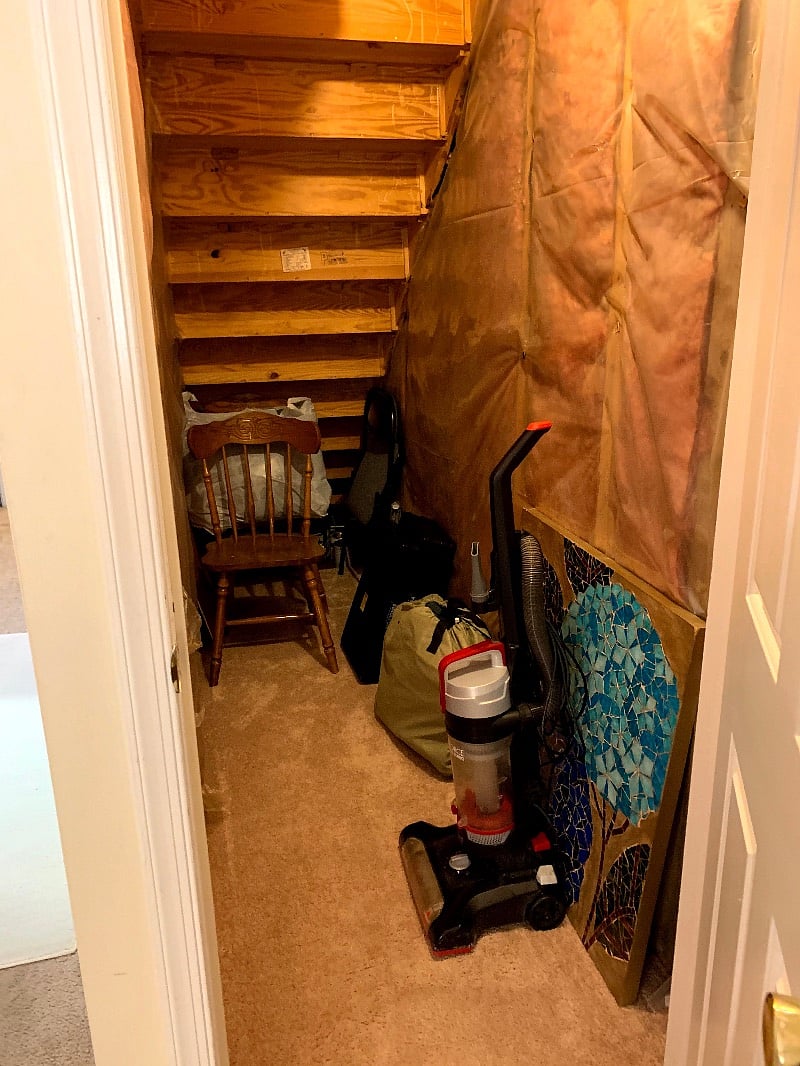 Under stairs storage