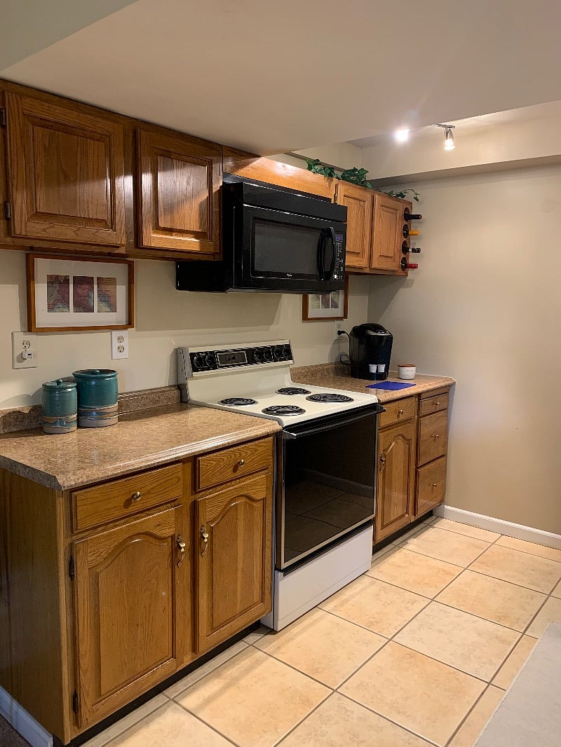 Kitchen stove side