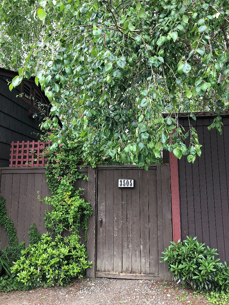 Private parking in front of the gate