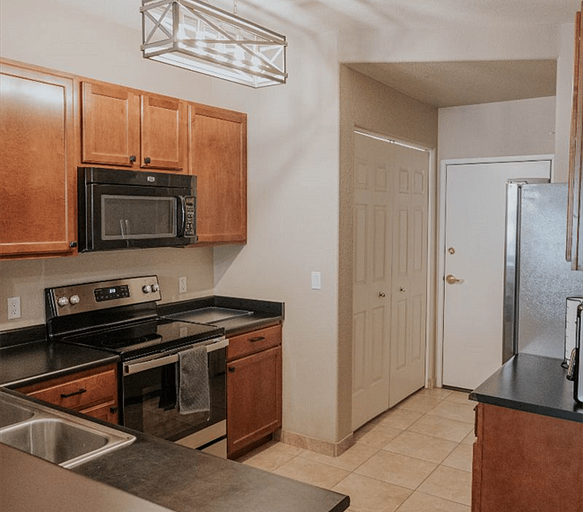 kitchen with new stove/oven, fridge and dishwasher