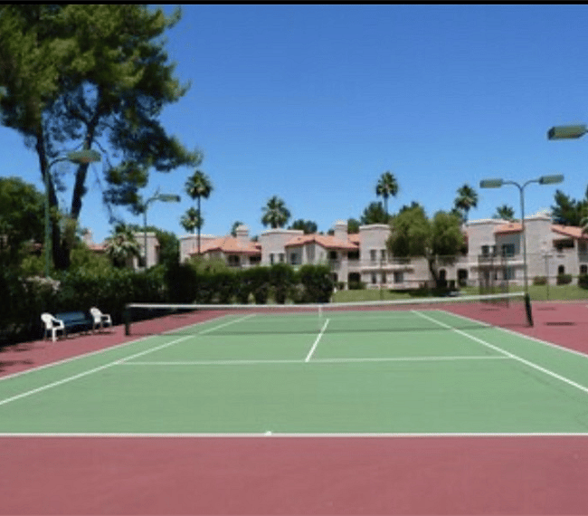Several tennis and pickle ball courts throughout community