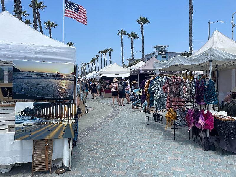 Friday to Sunday night vendors at the beach as well as Farmers market during the week