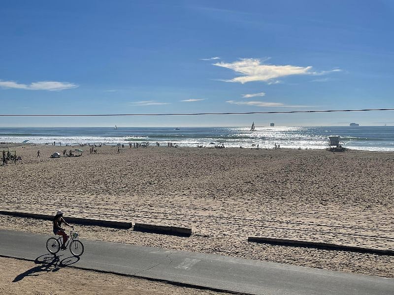 Right across the street is THIS! Ride your bike, jog, surf, yoga... 