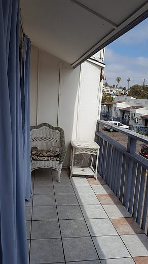 Full length balcony