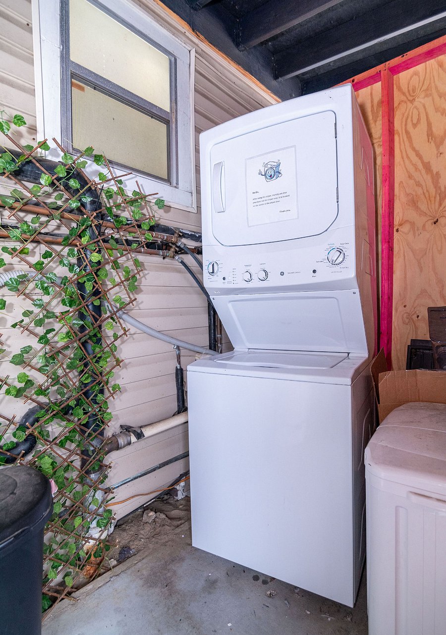 Share Washer/Dryer located in the backyard.