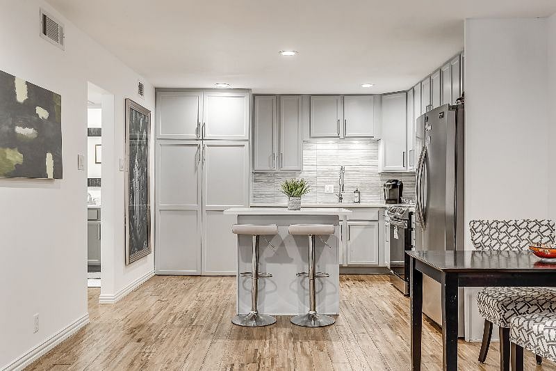 Fully stocked kitchen with updated appliances
