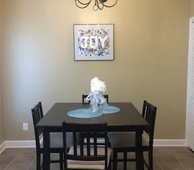 Dinning room next to kitchen