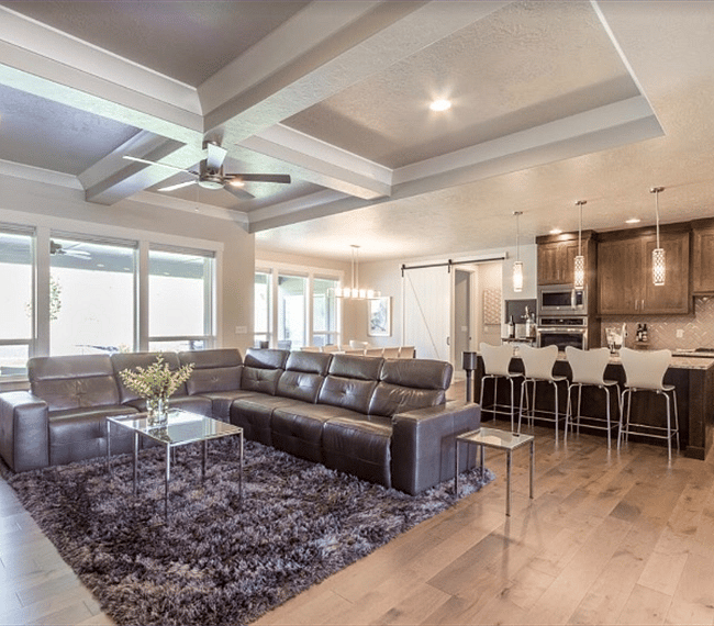 Living Room-Dining Room-Kitchen (including high-end appliances and double oven)