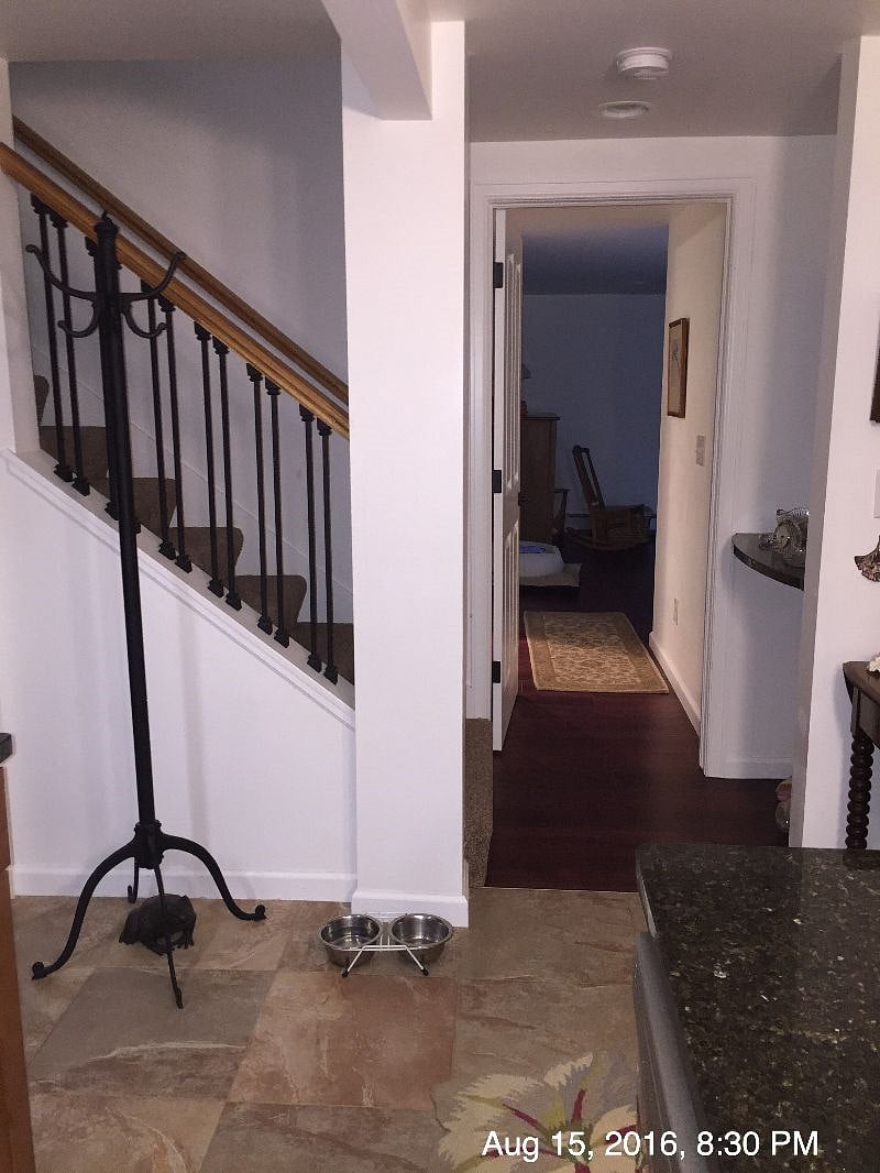 Stair & hallway into bedroom, bathroom & closet