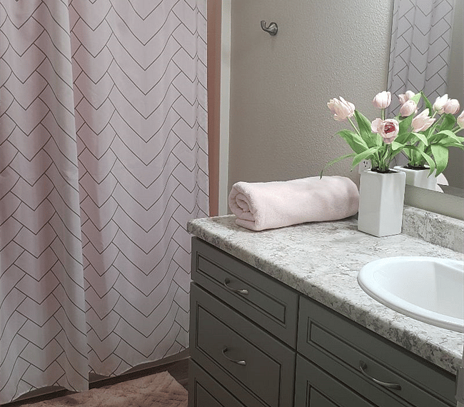 Master Bath (en suite). Separate door for water closet. 