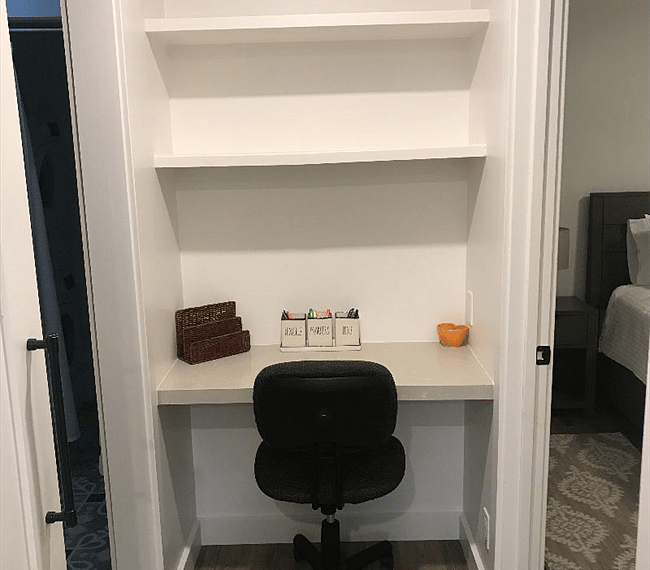 Desk area with wifi access.