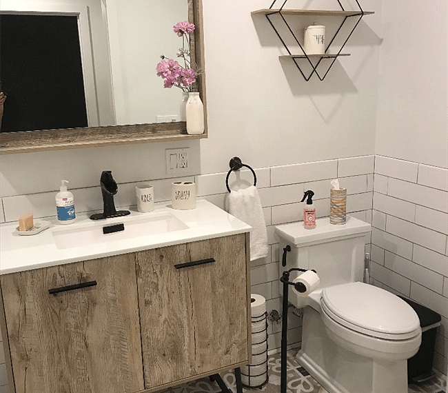 Bathroom with towels, etc provided