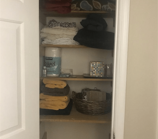 Fully Stocked Linen Closet