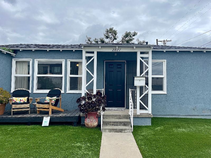 Front of the house.  Nice spot to watch the world go by.