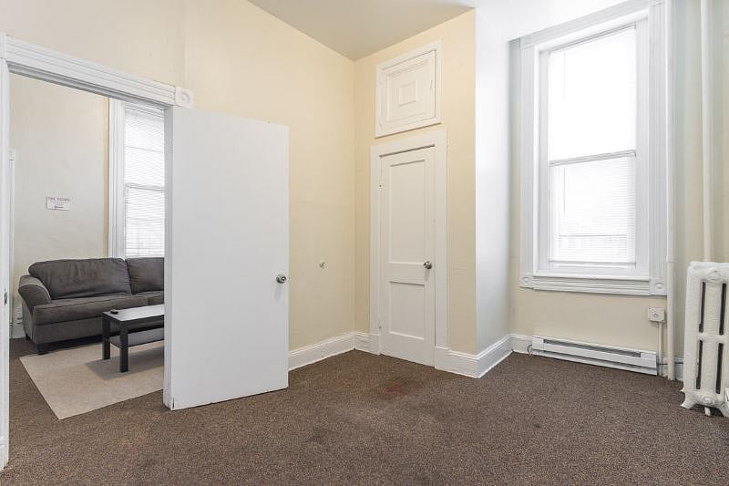 View from the bedroom to the living area