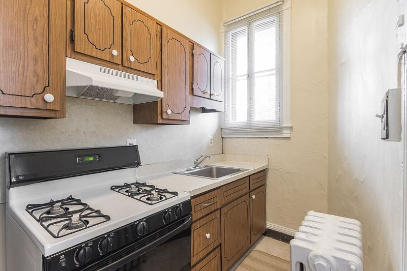 kitchen with natural light