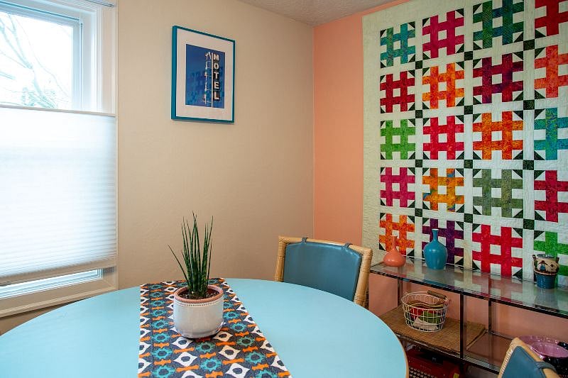 Lots of natural light in the dining room.