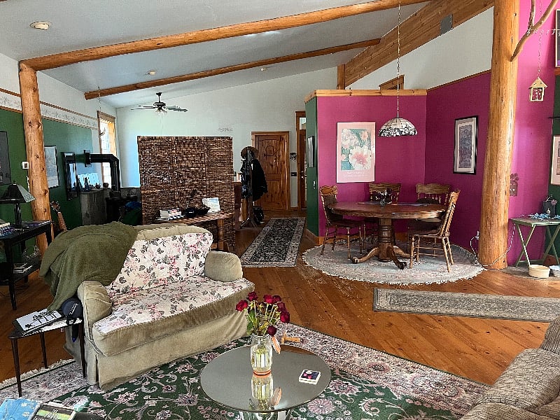 Airy great room - heated floors throughout