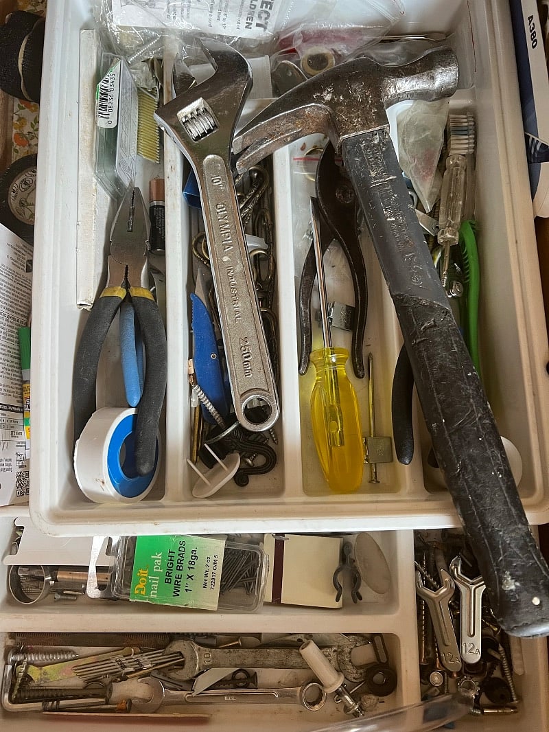 Well stocked junk drawer