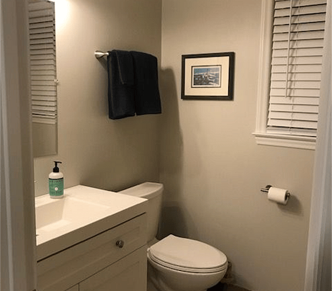 Private bathroom upstairs with tub shower

