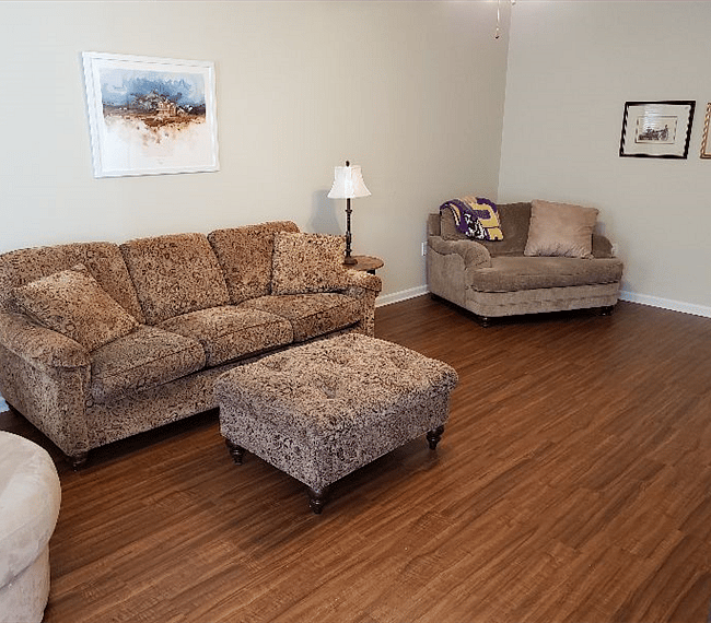 Living room with sleeper sofa