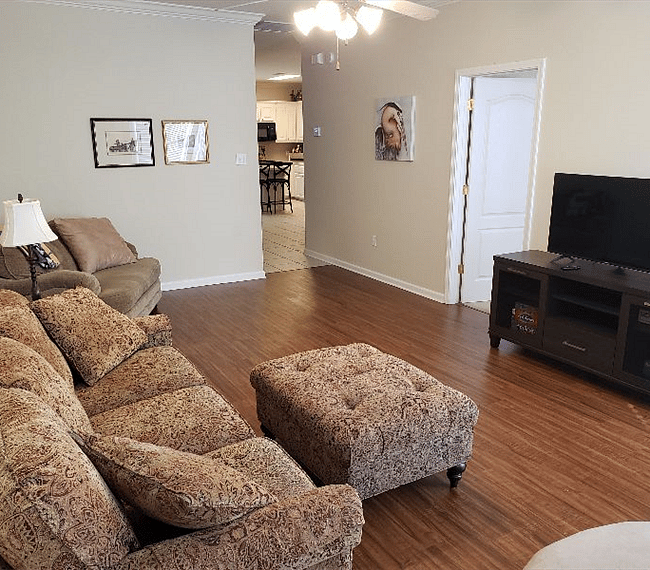 Living room with sleeper sofa