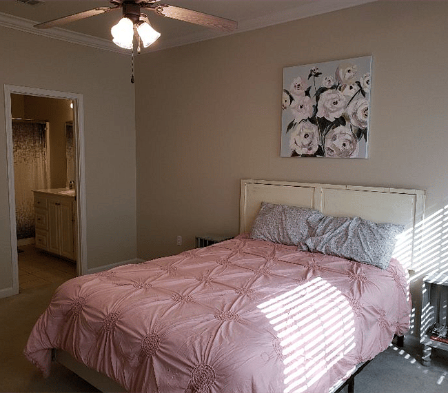 Spacious master bedroom