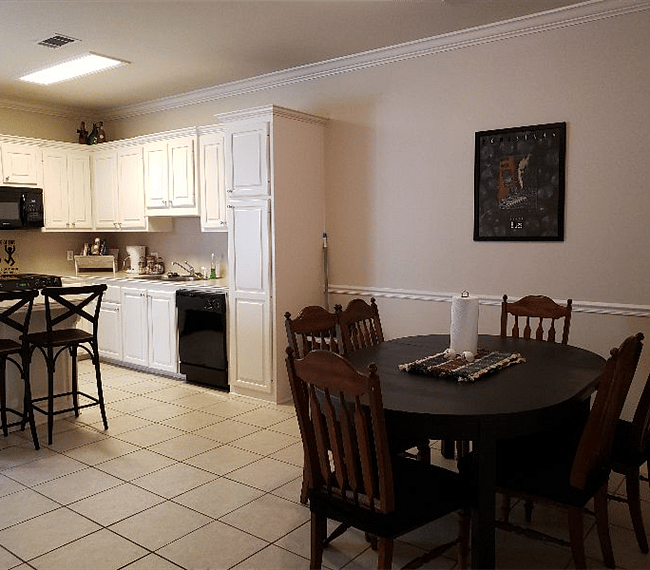 Kitchen and dining area