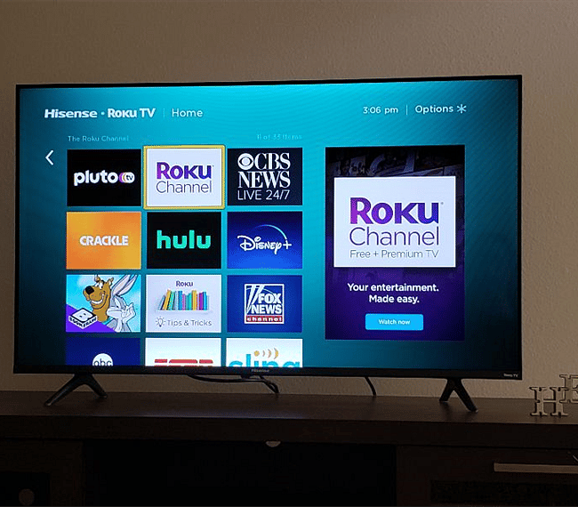 Roku TV with lots of channels and an antenna for local channels