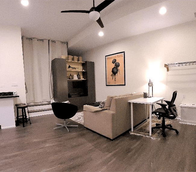 Work area/living room