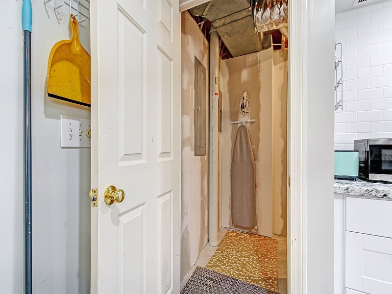 Iron/Ironing board in laundry area