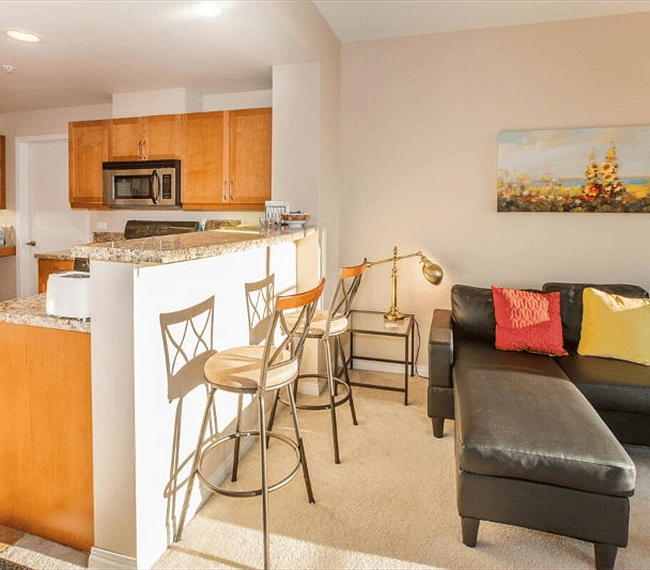 Bar seating to face cook in kitchen