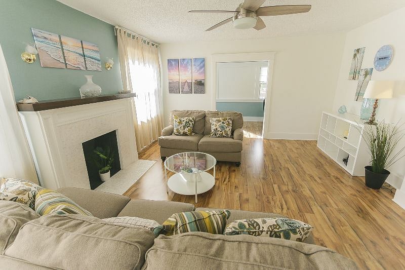 Living room facing the Den