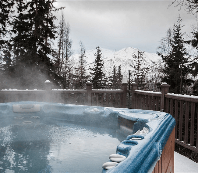 View from the hot tub
