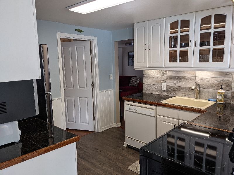 Kitchen as seen after entering from mudroom door
